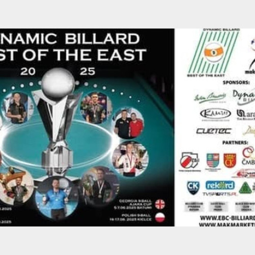 Începe sezonul 2025 al circuitului Dynamic Billard Best of the East