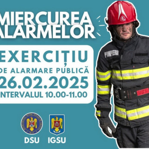 Săptămâna Protecției Civile începe cu „Miercurea alarmelor”