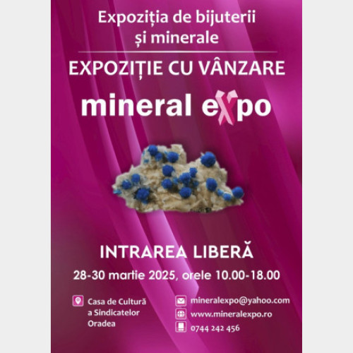 Mineral Expo, o expoziție de bijuterii și cristale, ajunge la Oradea