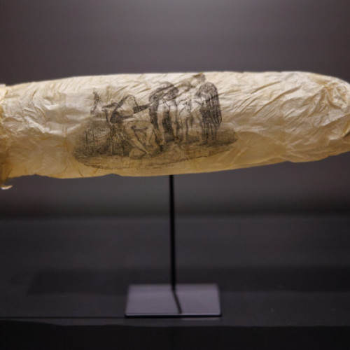 Un prezervativ rar, datând din jurul anului 1830, a fost expus recent la Rijksmuseum din Amsterdam, notează digi24.ro. Acest obiect vechi de aproape 200 de ani face parte din colecția de artă a muzeului și a fost adus dintr-o licitație desfășurată cu șase luni în urmă, pentru suma de 1.000 de euro, cu sprijinul F.G. Waller Fonds. Potrivit muzeului, inclusiv cu ajutorul luminii UV, s-a constatat că prezervativul nu a fost niciodată folosit.